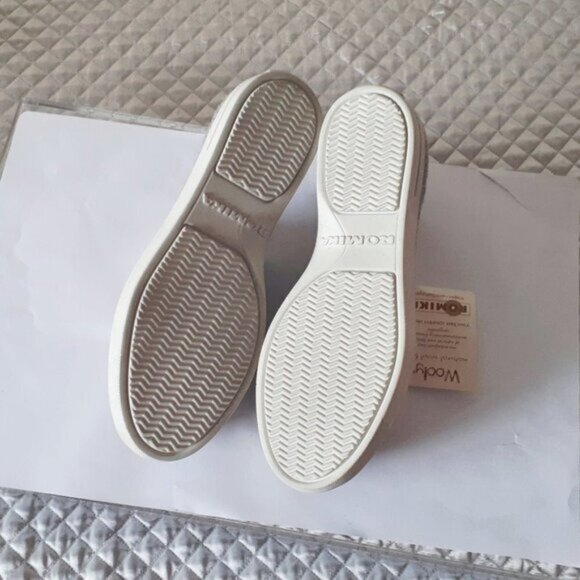 NWT Romika grey natural wool felt pull on sneaker shoes with soft pink faux fur - Picture 9 of 9